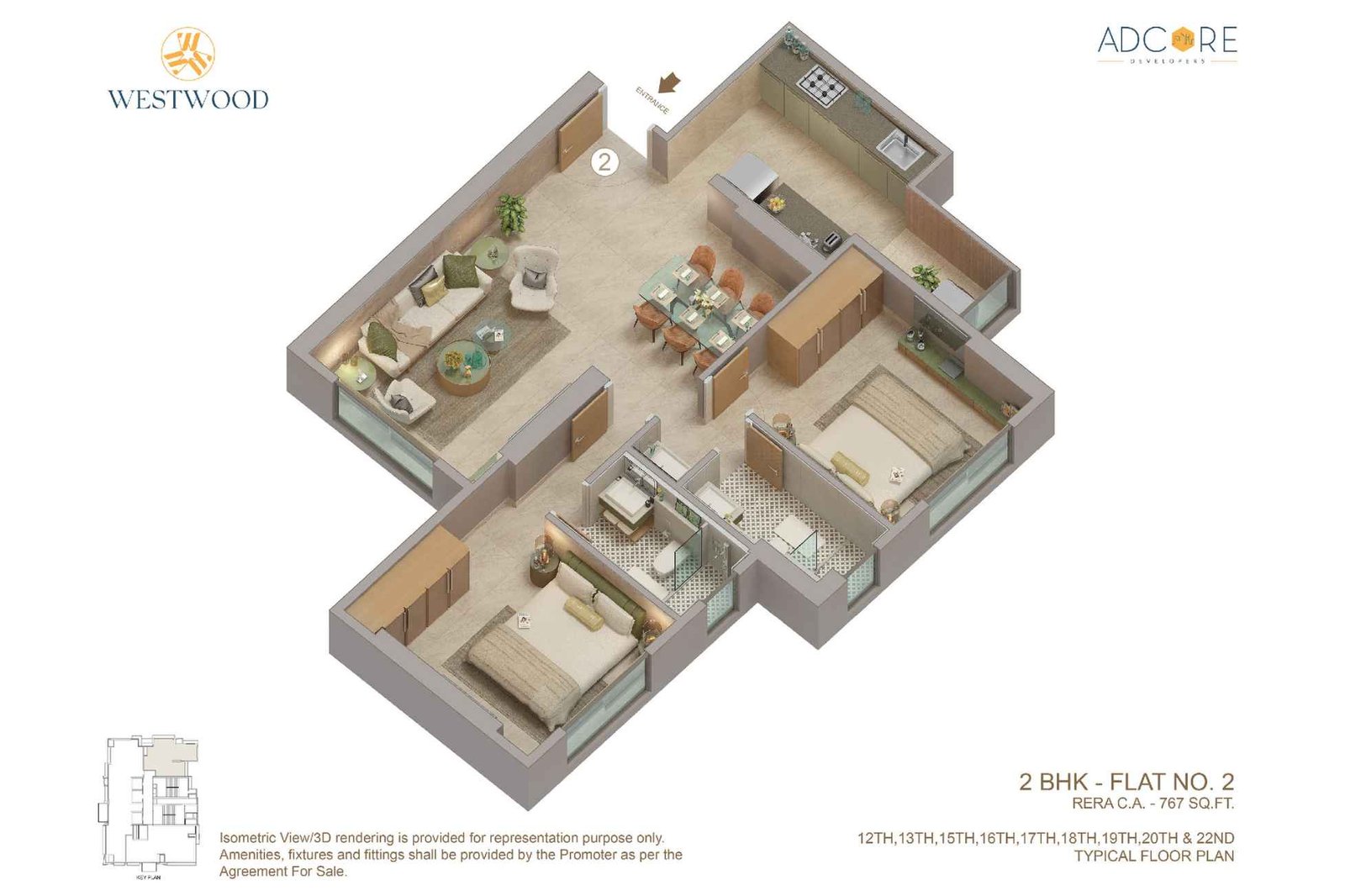 Weswood-2-BHK-767-Sq.ft